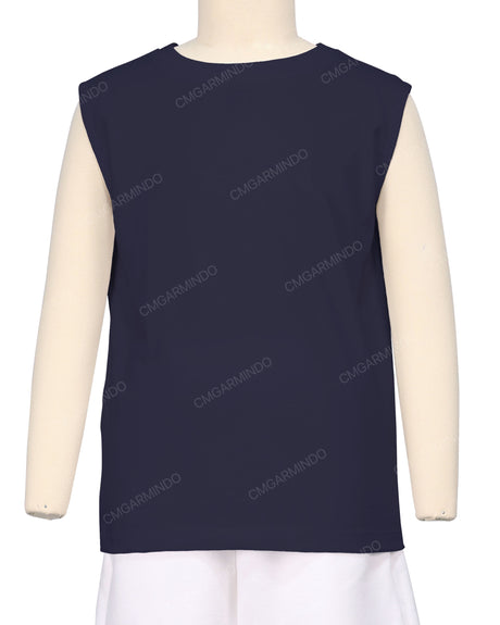Sleeveless Crew Neck T-Shirt