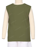 Sleeveless Crew Neck T-Shirt