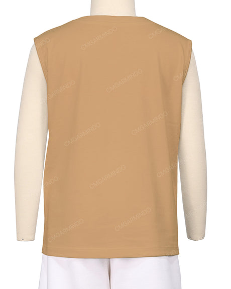Sleeveless Crew Neck T-Shirt