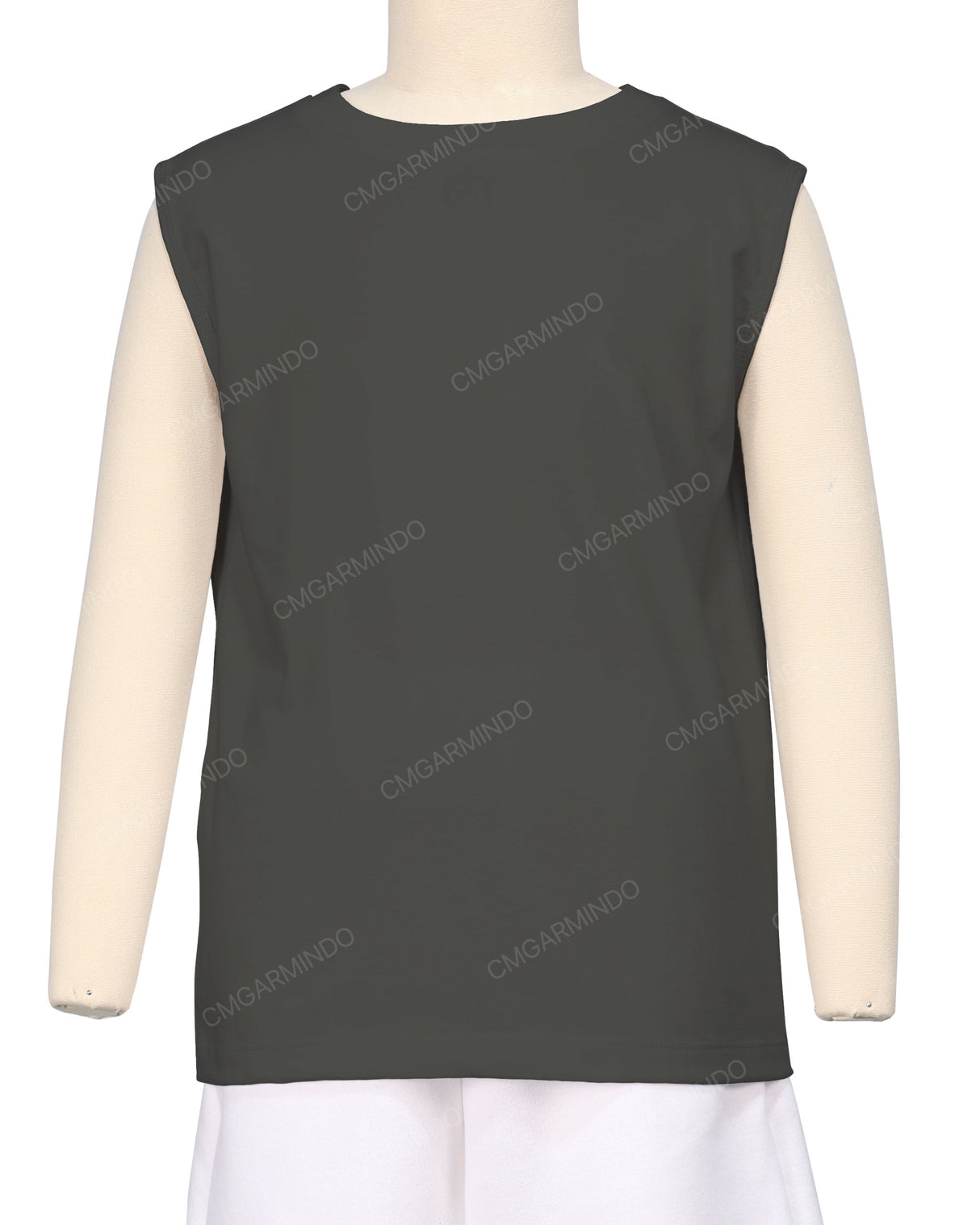 Sleeveless Crew Neck T-Shirt