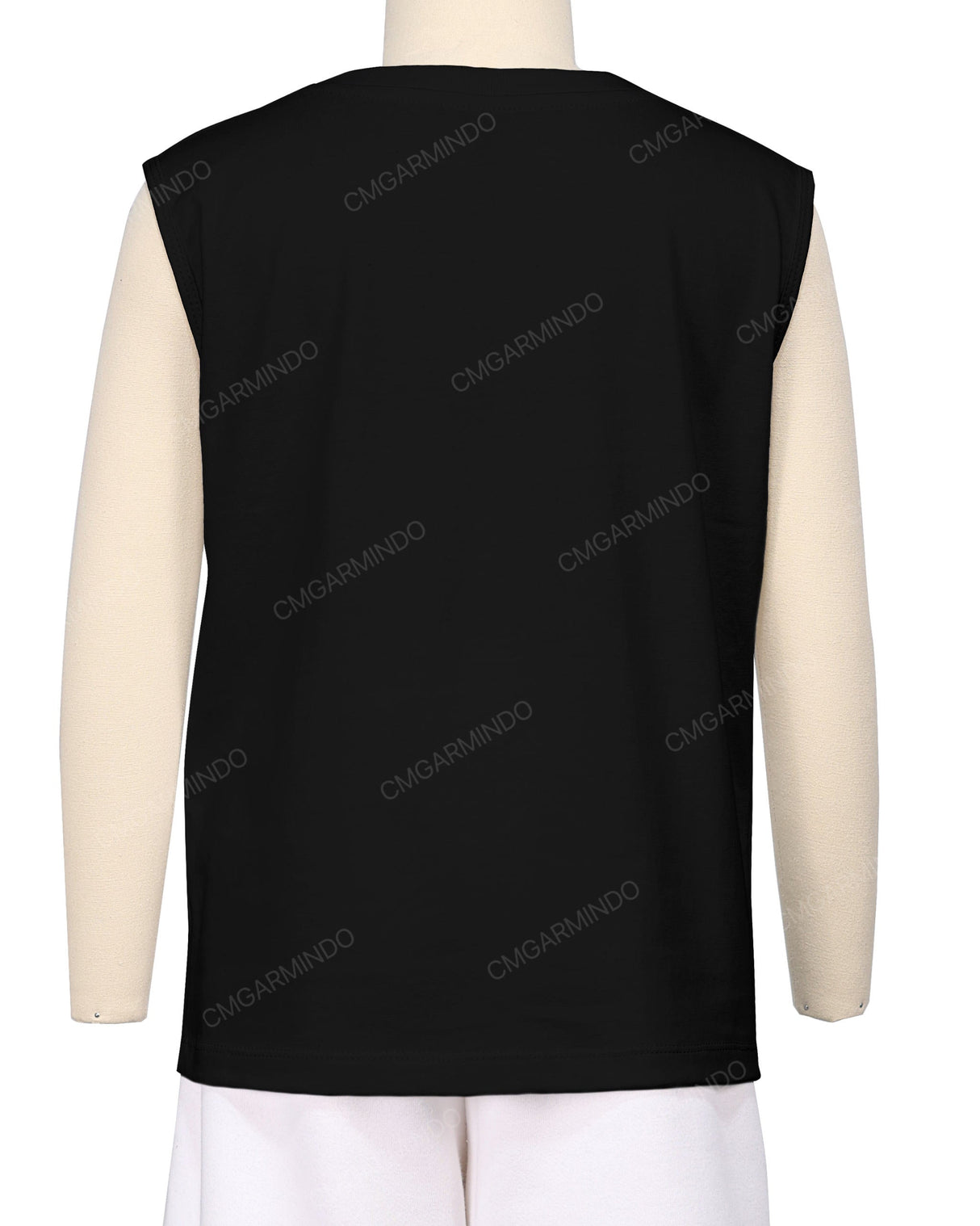 Sleeveless Crew Neck T-Shirt