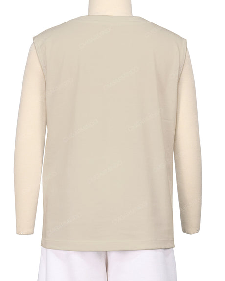 Sleeveless Crew Neck T-Shirt