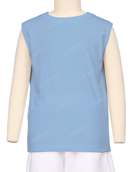 Sleeveless Crew Neck T-Shirt