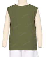 Sleeveless Crew Neck T-Shirt