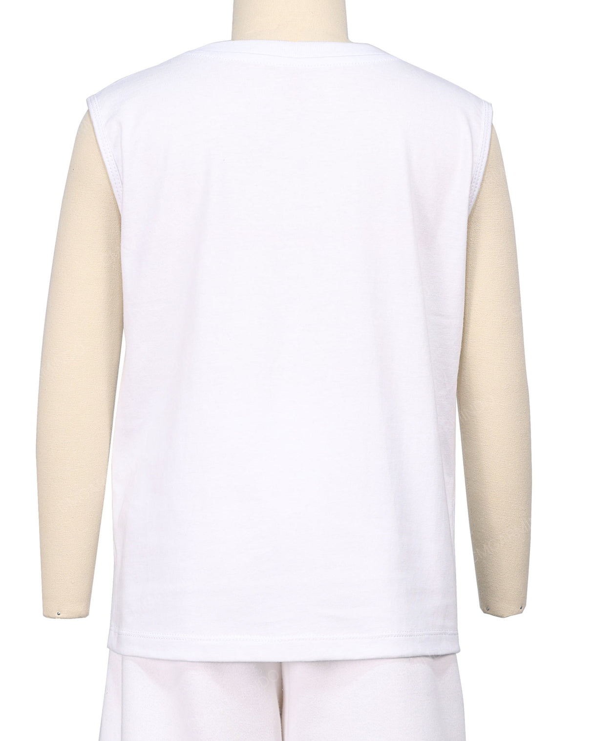 Sleeveless Crew Neck T-Shirt
