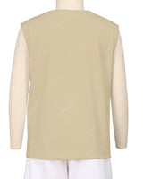 Sleeveless Crew Neck T-Shirt
