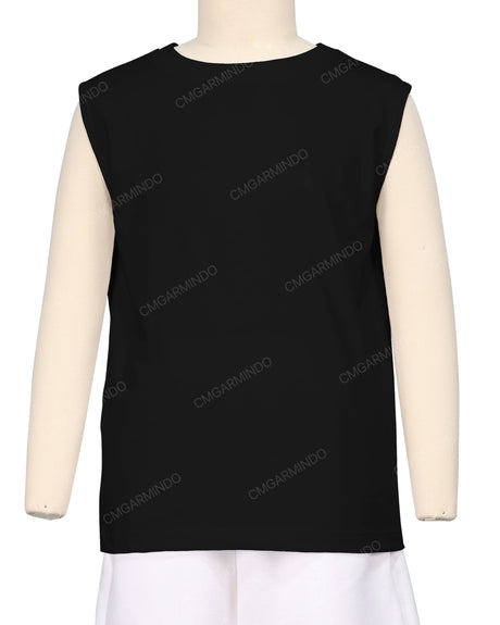 Sleeveless Crew Neck T-Shirt