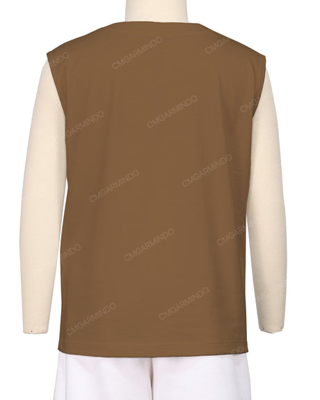 Sleeveless Crew Neck T-Shirt
