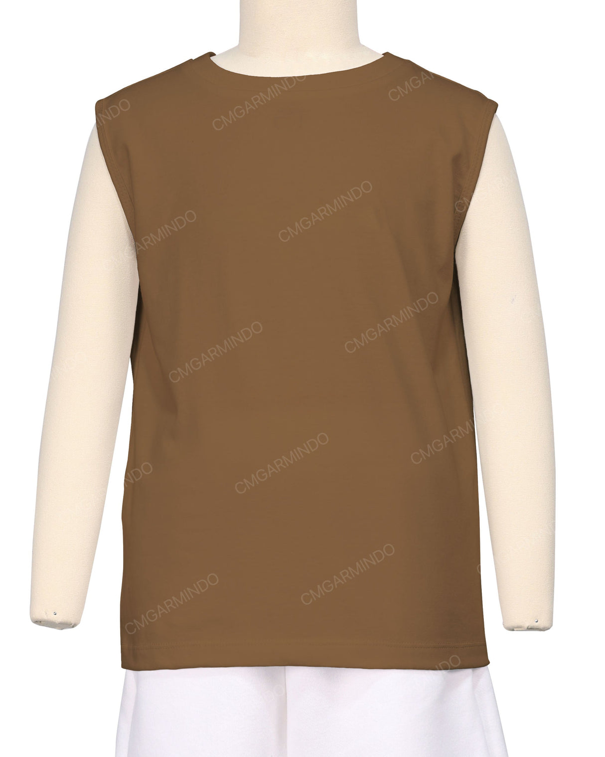 Sleeveless Crew Neck T-Shirt