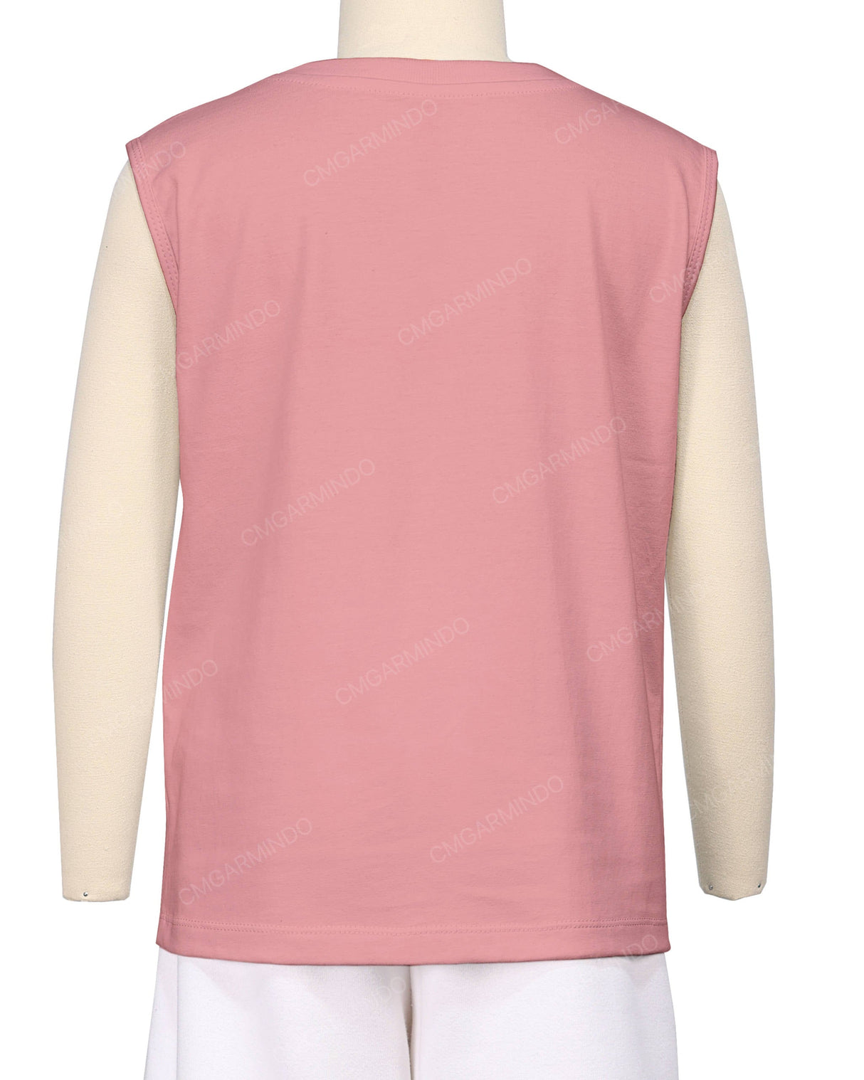 Sleeveless Crew Neck T-Shirt