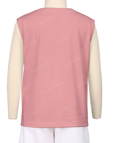 Sleeveless Crew Neck T-Shirt