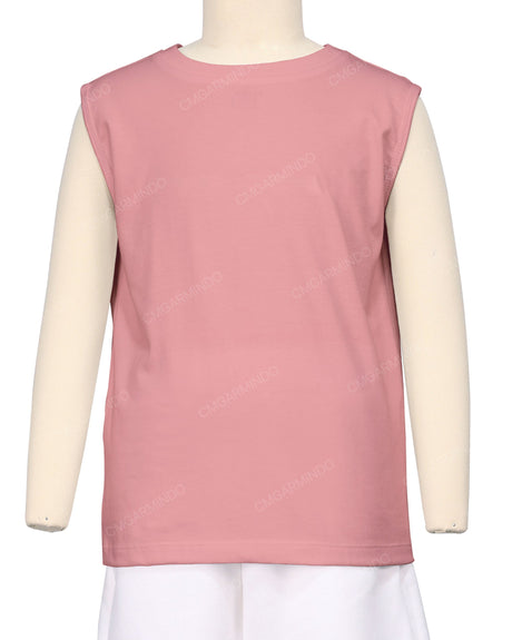 Sleeveless Crew Neck T-Shirt
