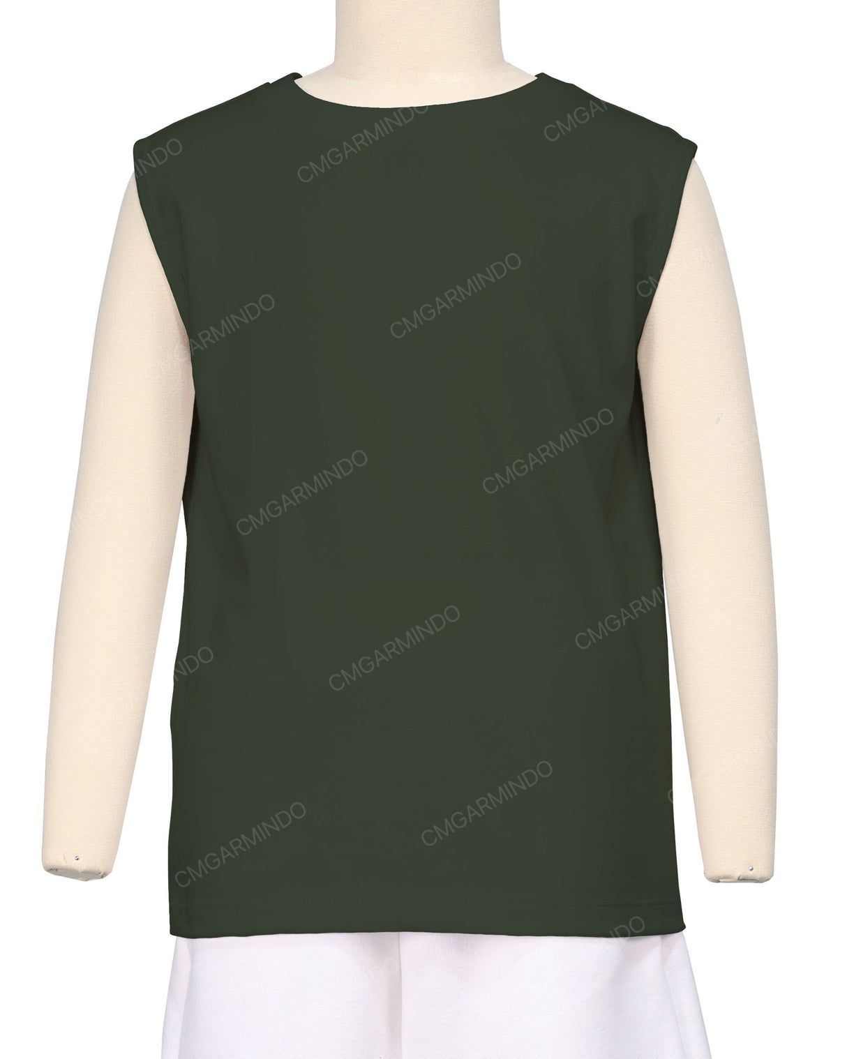 Sleeveless Crew Neck T-Shirt