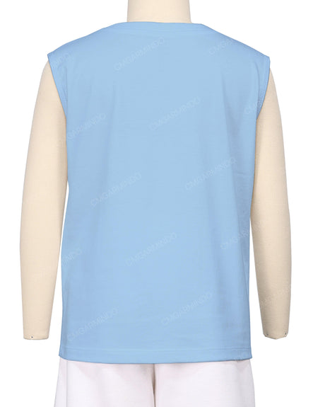Sleeveless Crew Neck T-Shirt
