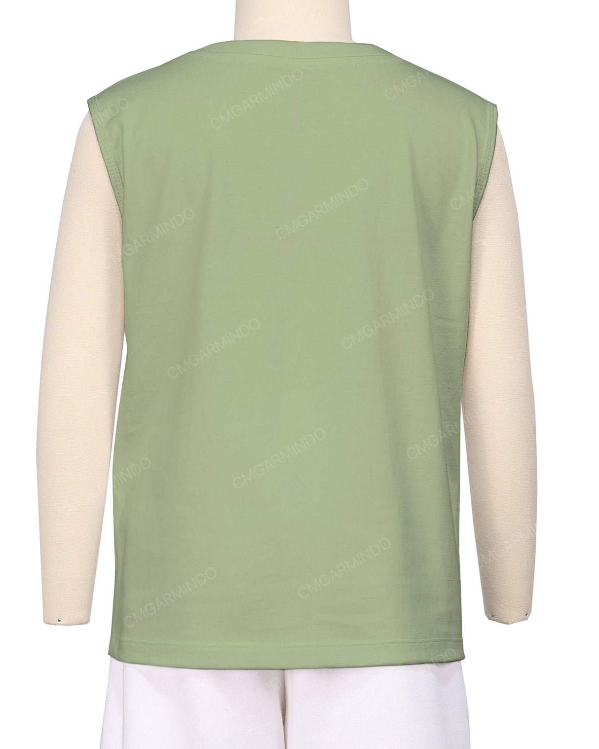 Sleeveless Crew Neck T-Shirt