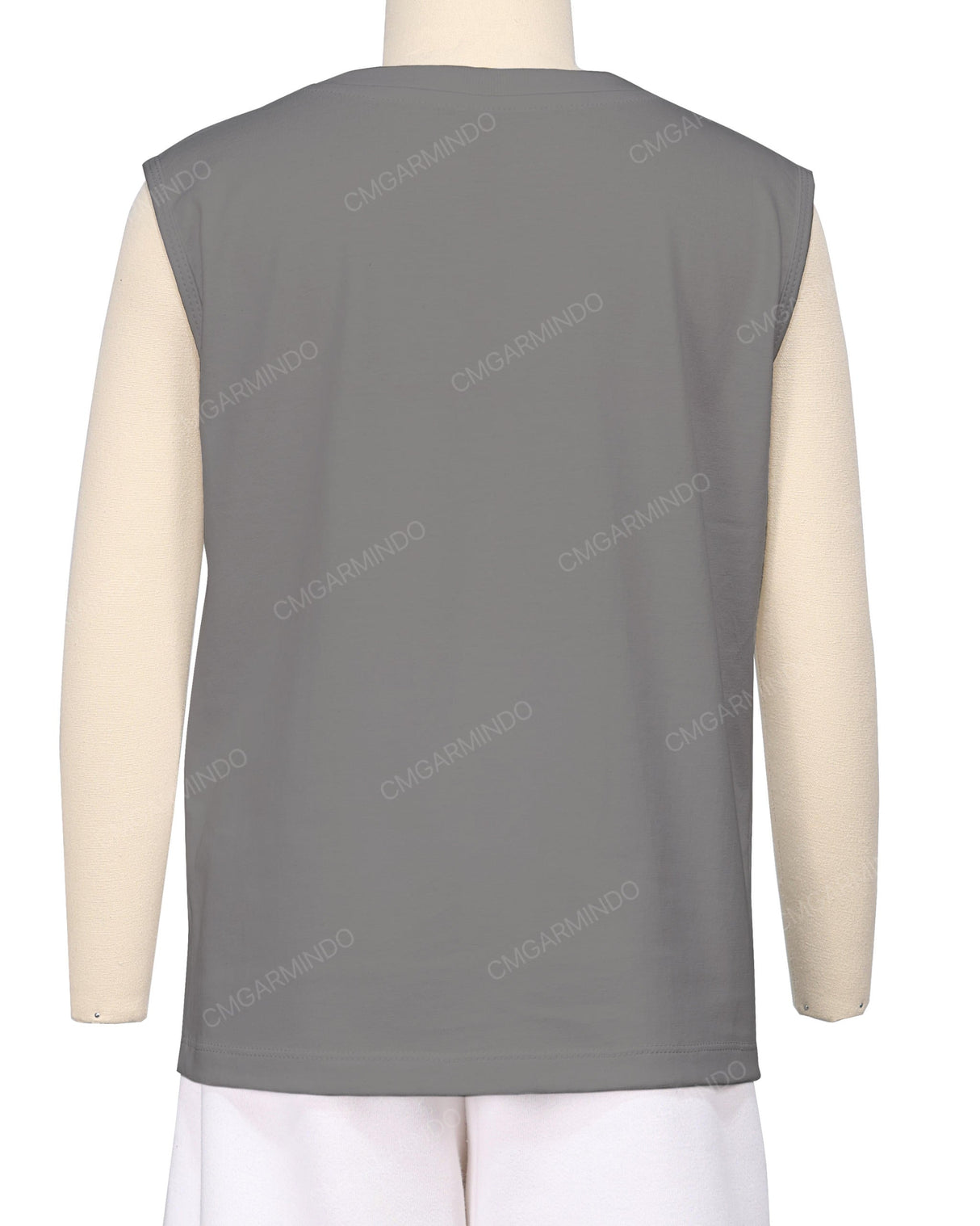 Sleeveless Crew Neck T-Shirt