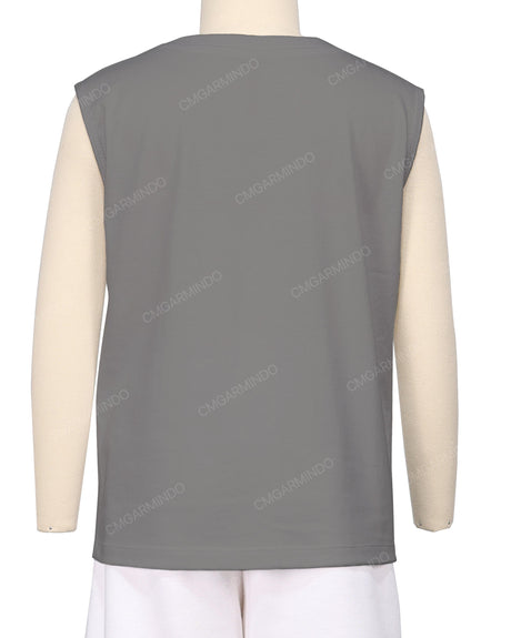 Sleeveless Crew Neck T-Shirt