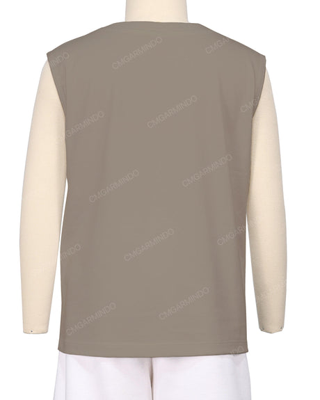 Sleeveless Crew Neck T-Shirt