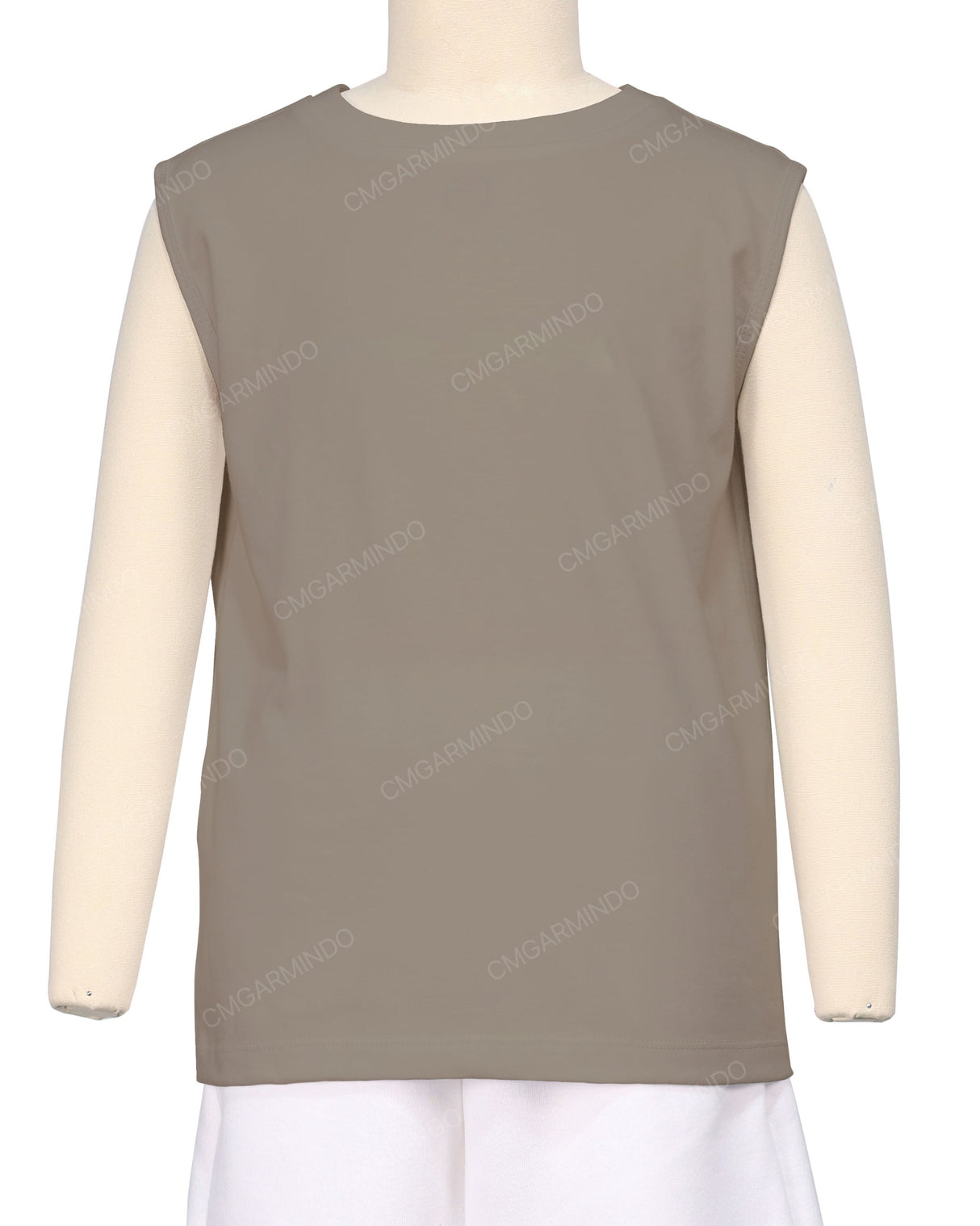 Sleeveless Crew Neck T-Shirt