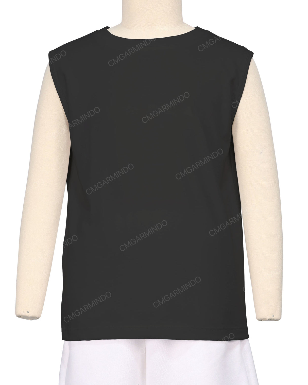 Sleeveless Crew Neck T-Shirt