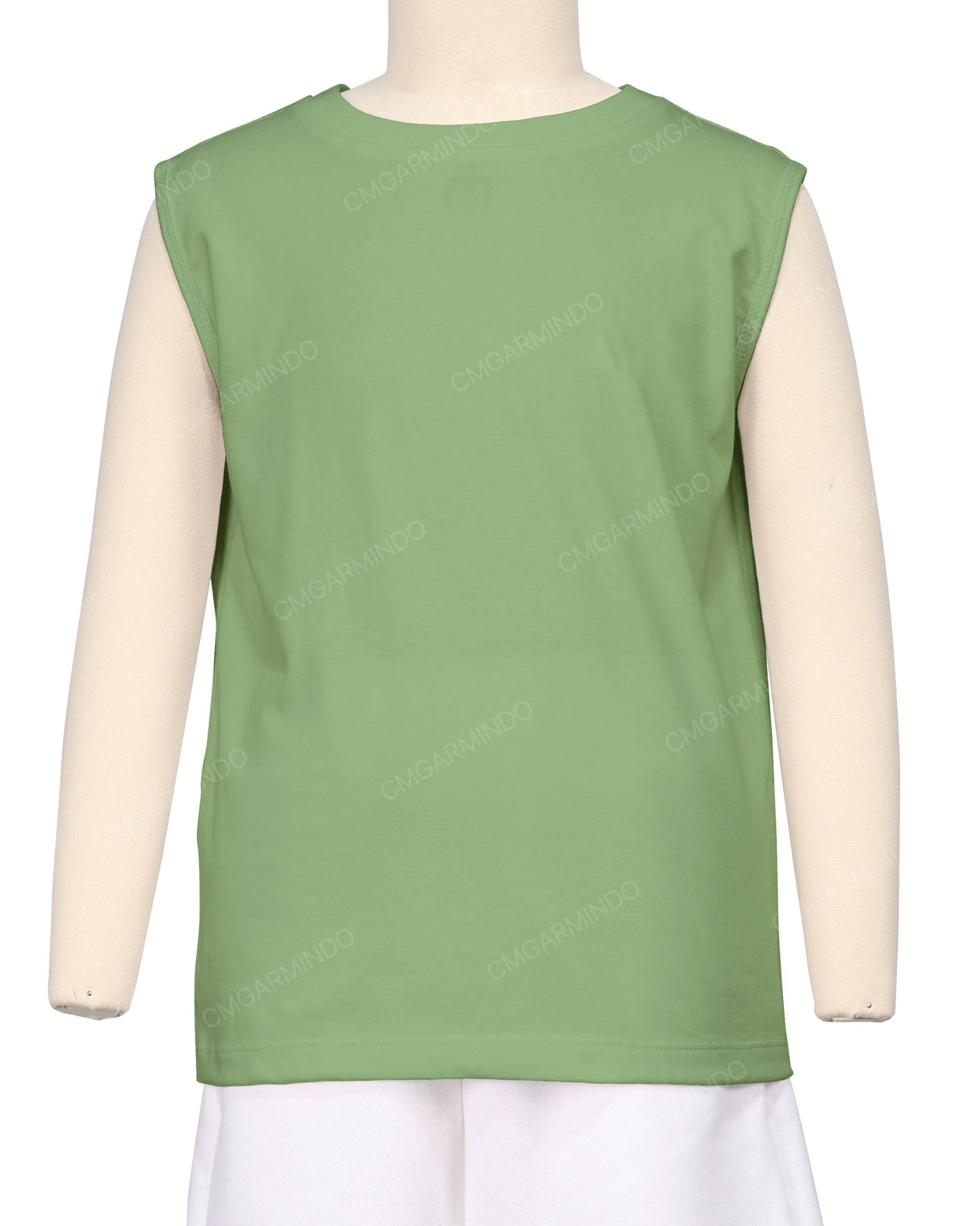 Sleeveless Crew Neck T-Shirt