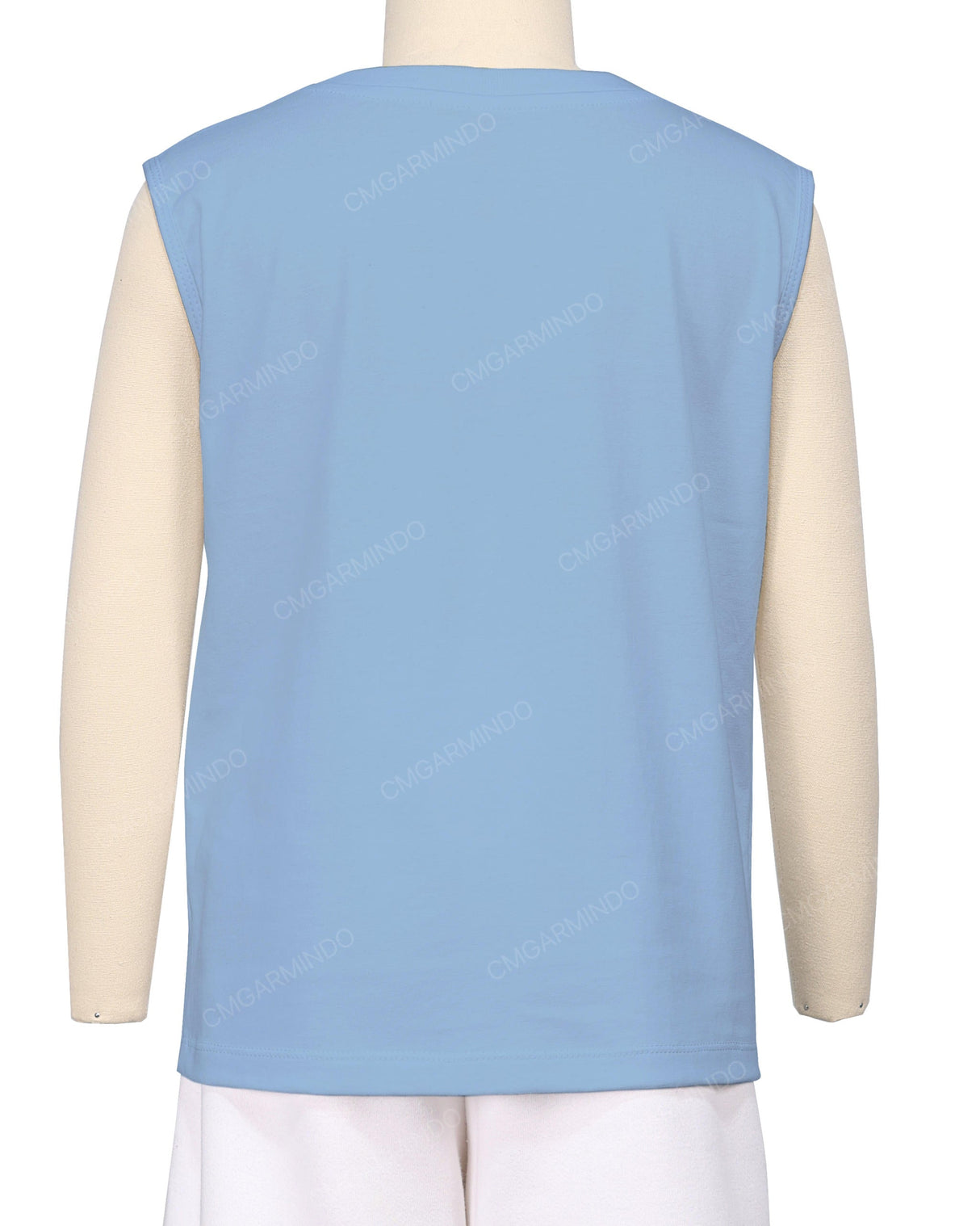 Sleeveless Crew Neck T-Shirt
