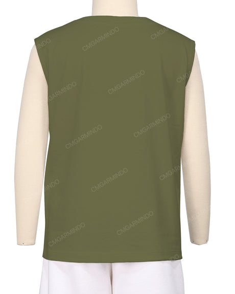 Sleeveless Crew Neck T-Shirt