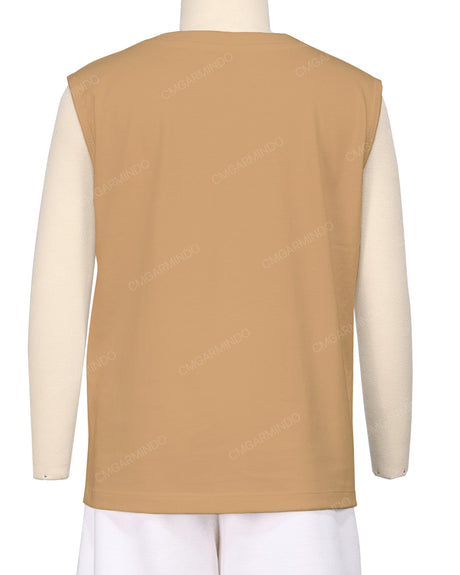 Sleeveless Crew Neck T-Shirt