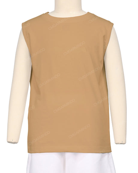 Sleeveless Crew Neck T-Shirt