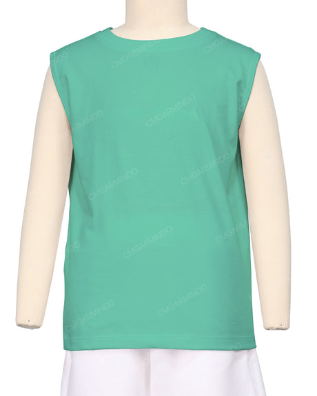 Sleeveless Crew Neck T-Shirt