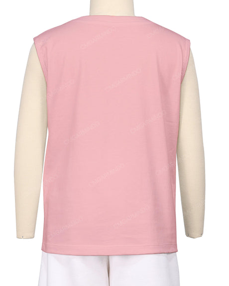 Sleeveless Crew Neck T-Shirt