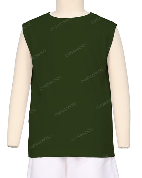Sleeveless Crew Neck T-Shirt