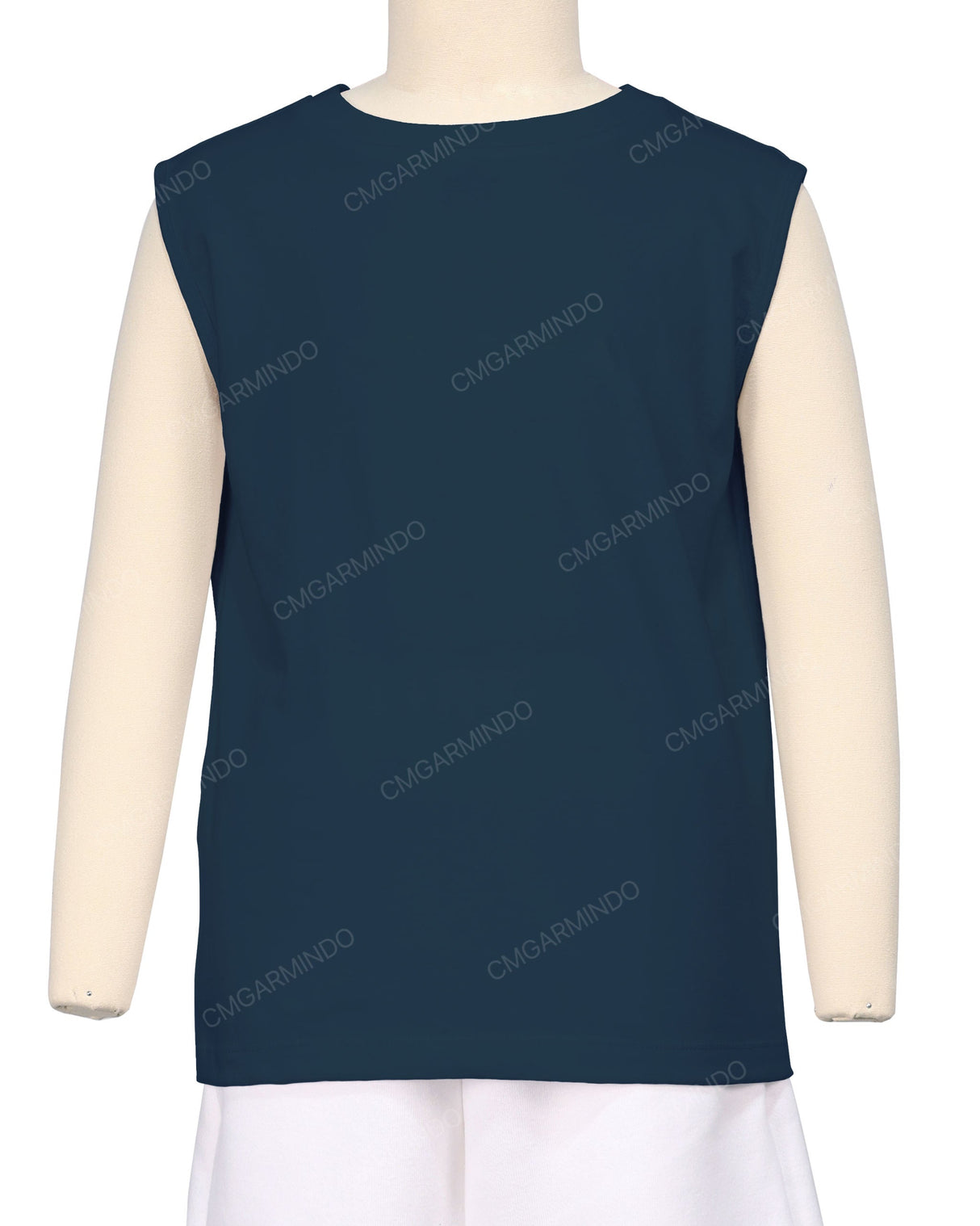 Sleeveless Crew Neck T-Shirt