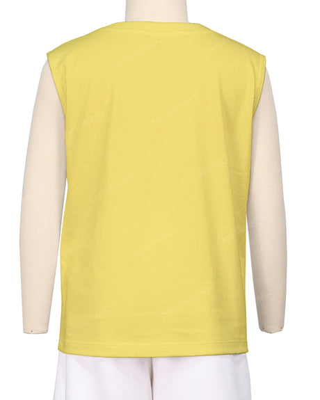 Sleeveless Crew Neck T-Shirt