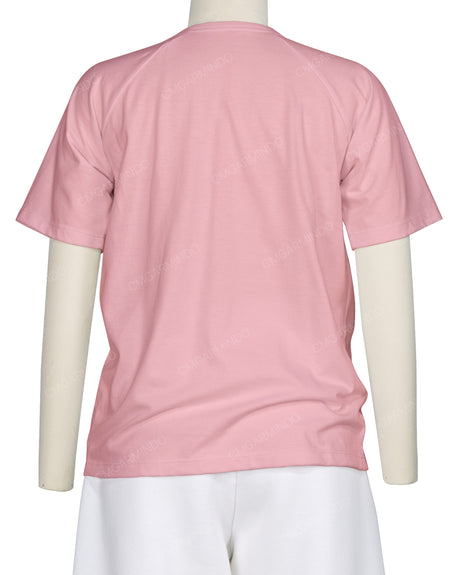 Button Shoulder Raglan T-Shirt