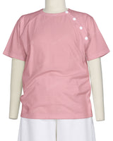 Button Shoulder Raglan T-Shirt