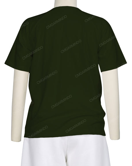 Button Shoulder Raglan T-Shirt