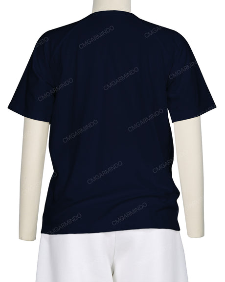 Button Shoulder Raglan T-Shirt