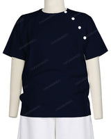 Button Shoulder Raglan T-Shirt