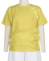 Button Shoulder Raglan T-Shirt