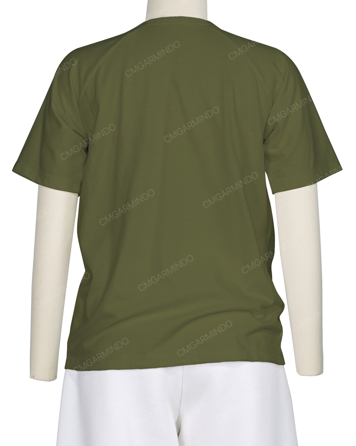 Button Shoulder Raglan T-Shirt