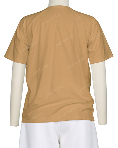 Button Shoulder Raglan T-Shirt
