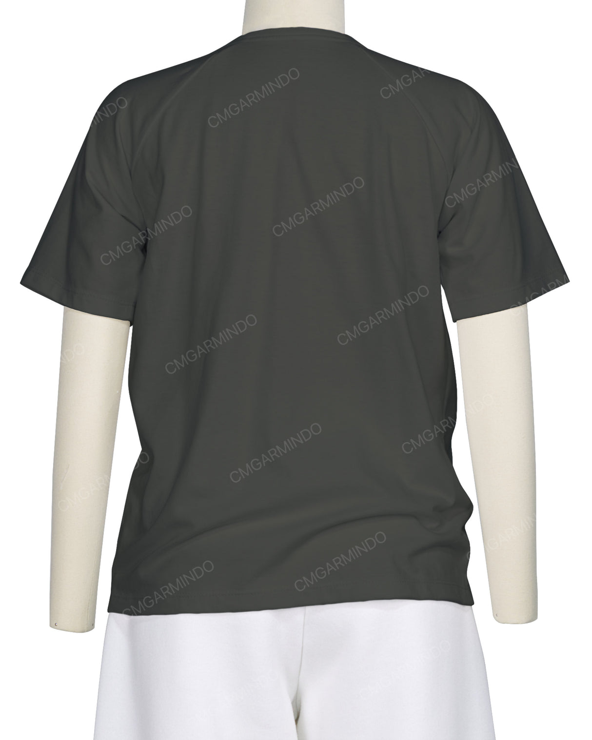 Button Shoulder Raglan T-Shirt