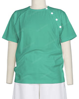 Button Shoulder Raglan T-Shirt