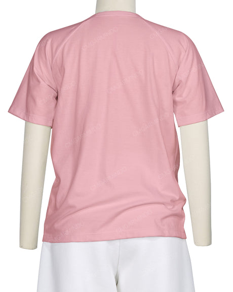 Button Shoulder Raglan T-Shirt