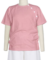 Button Shoulder Raglan T-Shirt