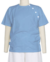 Button Shoulder Raglan T-Shirt
