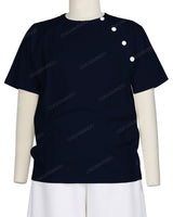 Button Shoulder Raglan T-Shirt