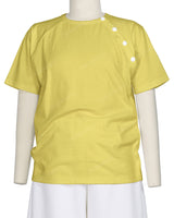Button Shoulder Raglan T-Shirt