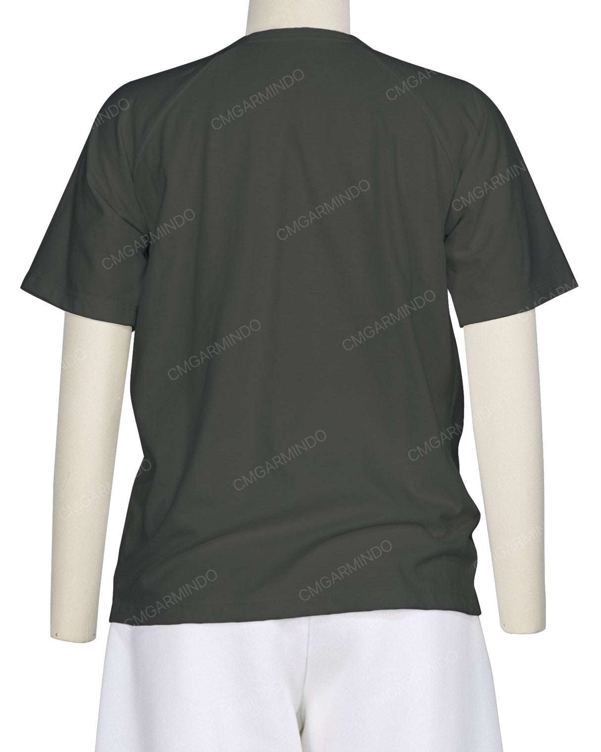 Button Shoulder Raglan T-Shirt
